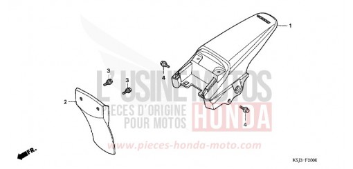 KOTFLUEGEL, HINTEN CRF100F7 de 2007